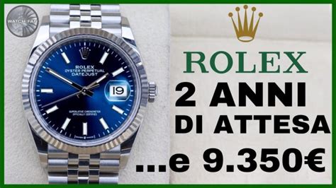 rolex air king tempi di attesa